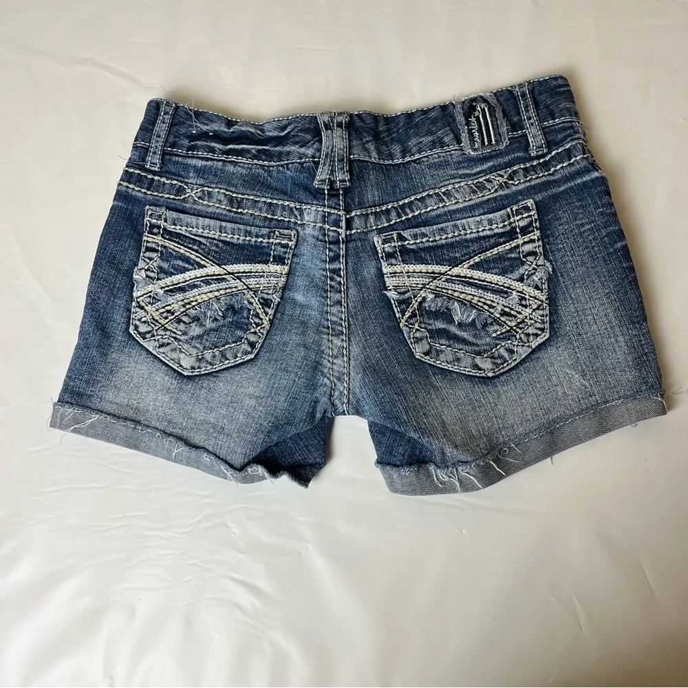 Maurices Womens Denim Jean Shorts Size 1/2 - Picture 5 of 12